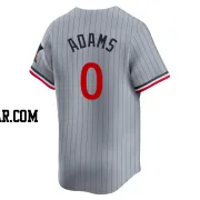 Travis Adams Men's Minnesota Twins Gray Limited Road Jersey