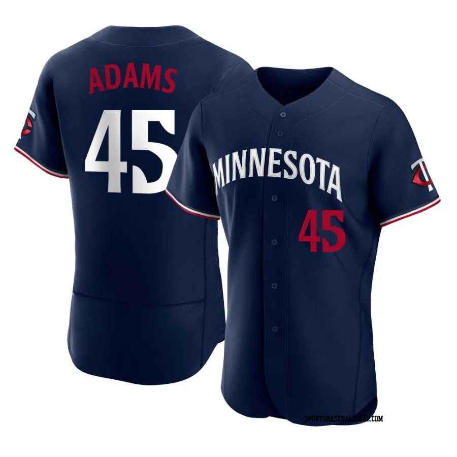Travis Adams Men's Minnesota Twins Navy Authentic Alternate Jersey