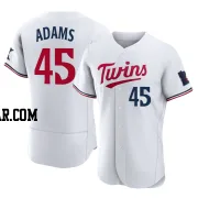 Travis Adams Men's Minnesota Twins White Authentic Home Jersey
