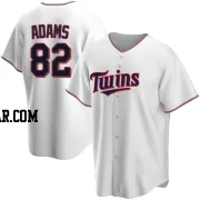 Travis Adams Men's Minnesota Twins White Replica Home Jersey