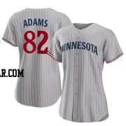 Travis Adams Women's Minnesota Twins Gray Authentic Road Jersey
