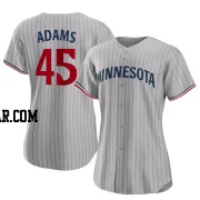 Travis Adams Women's Minnesota Twins Gray Authentic Road Jersey