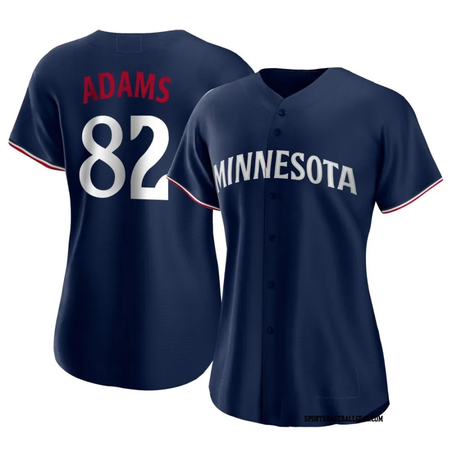 Travis Adams Women's Minnesota Twins Navy Authentic Alternate Jersey