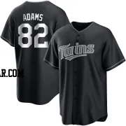 Travis Adams Youth Minnesota Twins Black/White Replica Jersey
