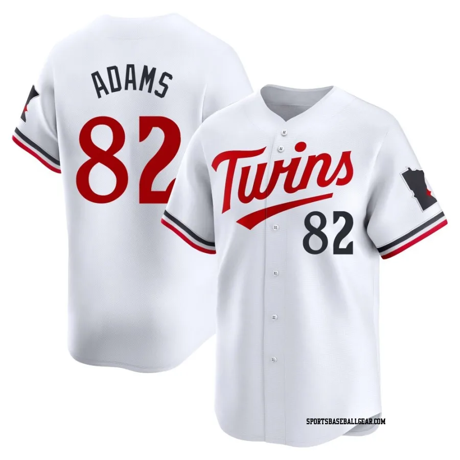 Travis Adams Youth Minnesota Twins White Limited Home Jersey