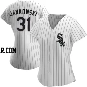 Travis Jankowski Women's Chicago White Sox White Replica Home Jersey