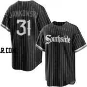 Travis Jankowski Youth Chicago White Sox Black Replica 2021 City Connect Jersey