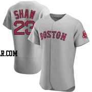 Travis Shaw Men's Boston Red Sox Gray Authentic Road Jersey
