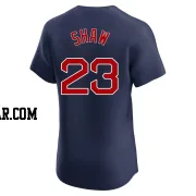 Travis Shaw Men's Boston Red Sox Navy Elite Alternate Jersey