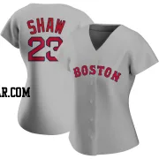 Travis Shaw Women's Boston Red Sox Gray Replica Road Jersey