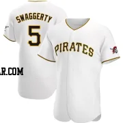 Travis Swaggerty Men's Pittsburgh Pirates White Authentic Home Jersey