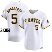 Travis Swaggerty Men's Pittsburgh Pirates White Limited Home Jersey
