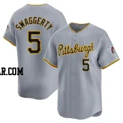 Travis Swaggerty Youth Pittsburgh Pirates Gray Limited Away Jersey