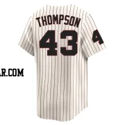 Trayce Thompson Men's Chicago White Sox Cream Limited Throwback Cooperstown Jersey
