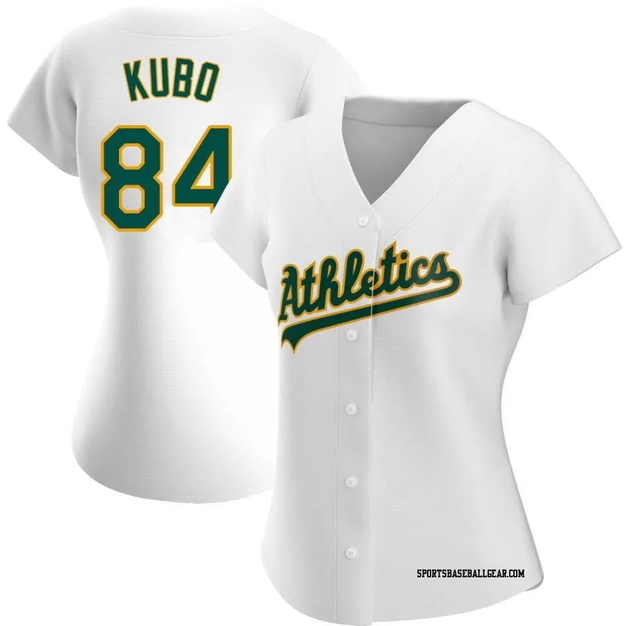 Trayson Kubo Women's Oakland Athletics White Authentic Home Jersey