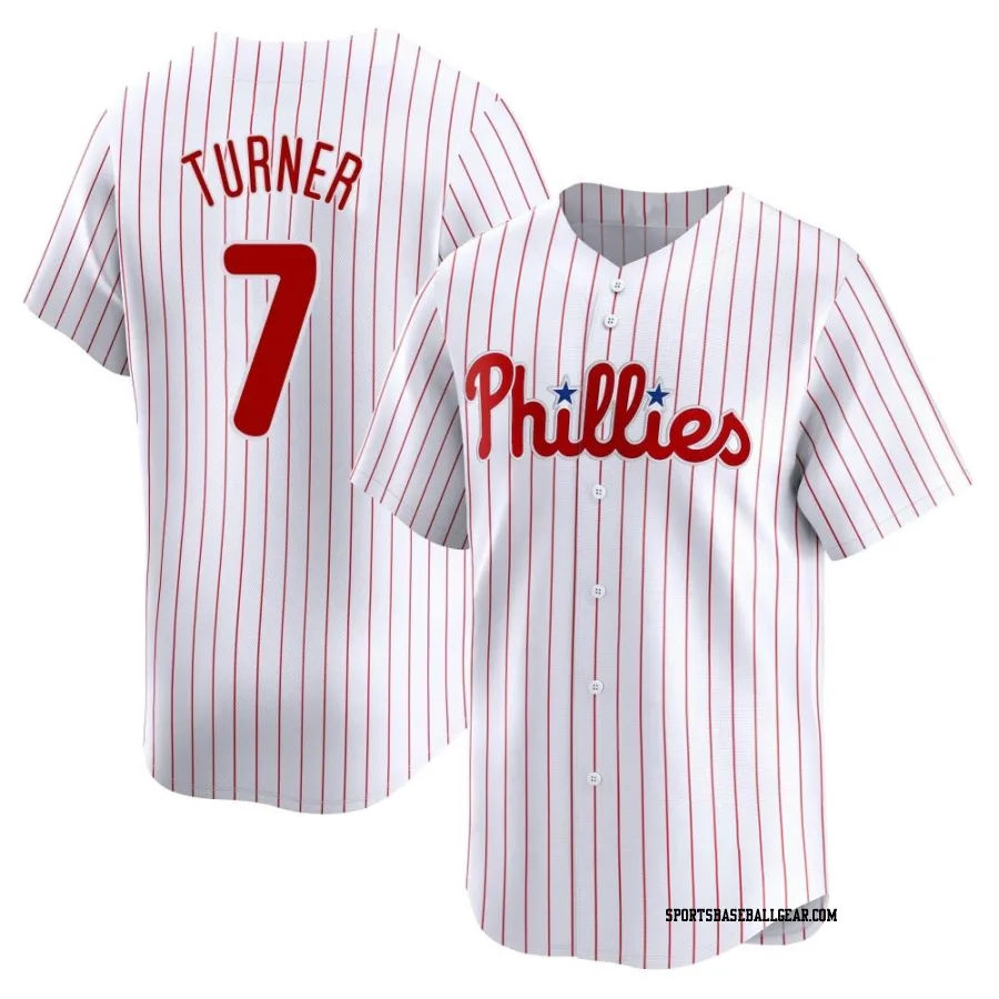 Trea Turner Men's Philadelphia Phillies White Limited Home Jersey