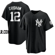 Trent Grisham Youth New York Yankees Black/White Replica Jersey