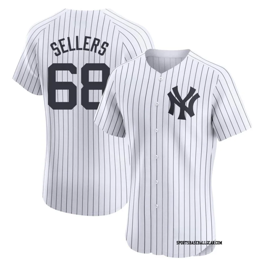 Trent Sellers Men's New York Yankees White Elite Home Jersey