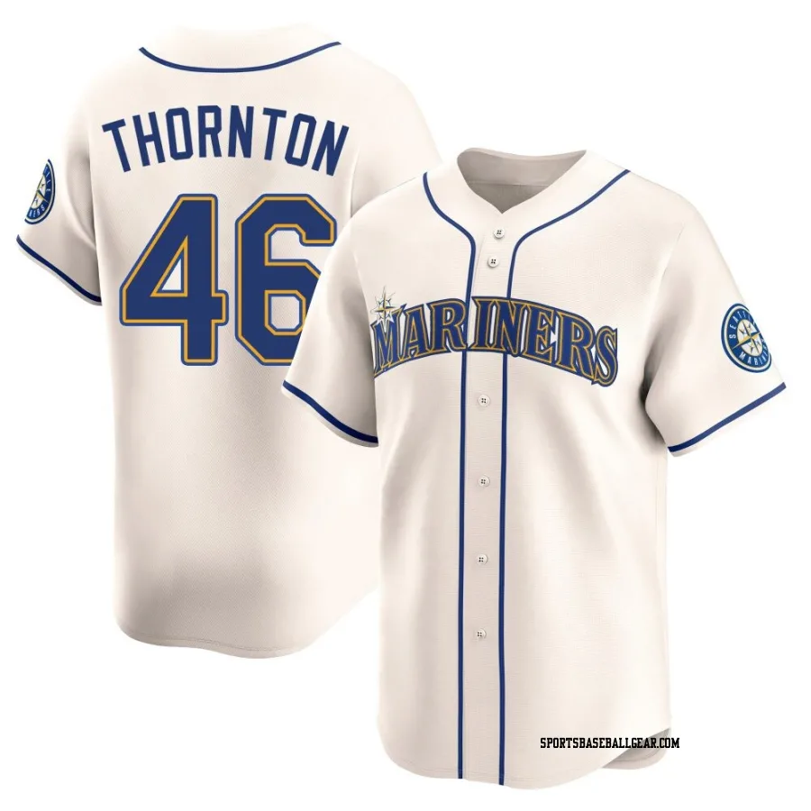 Trent Thornton Men's Seattle Mariners Cream Limited Alternate Jersey
