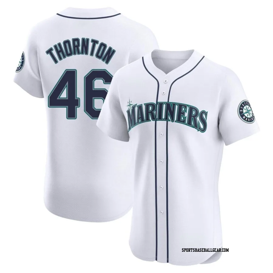 Trent Thornton Men's Seattle Mariners White Elite Home Jersey