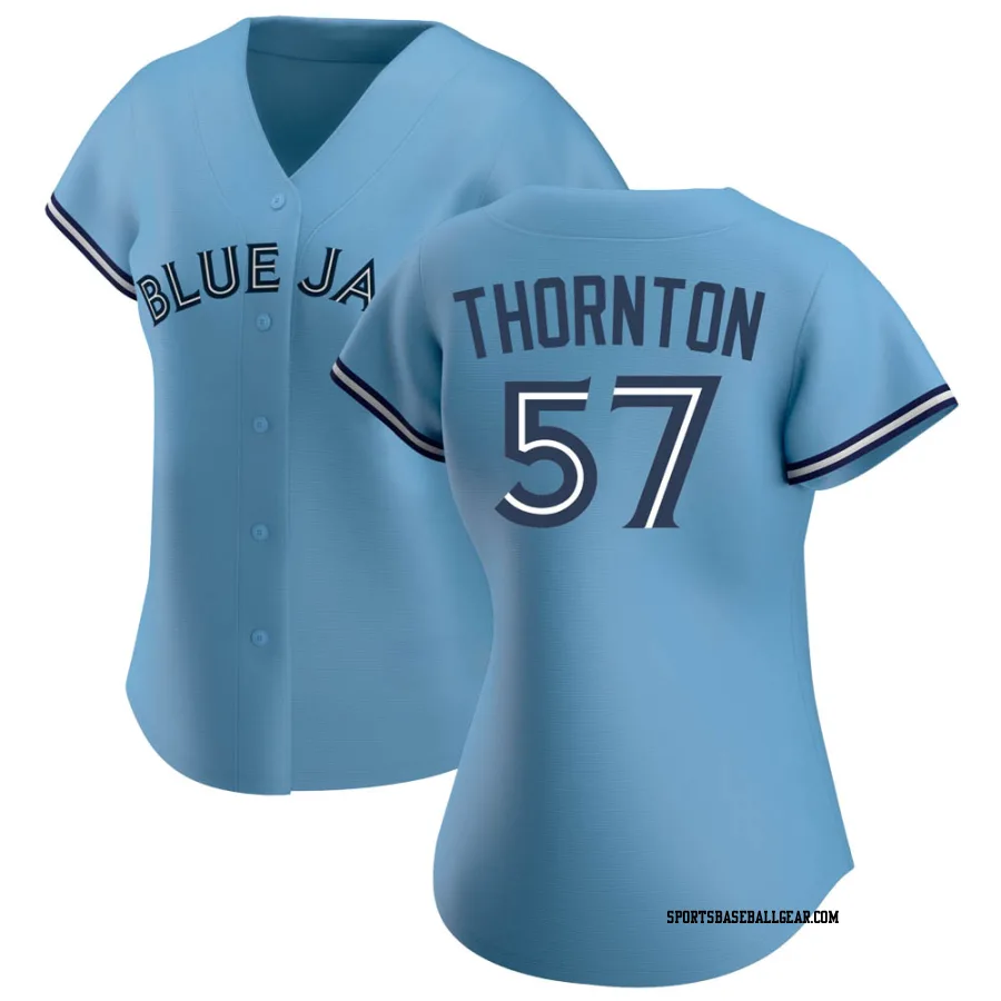 Trent Thornton Women's Toronto Blue Jays Blue Authentic Jersey