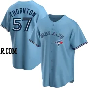 Trent Thornton Youth Toronto Blue Jays Blue Replica Powder Alternate Jersey
