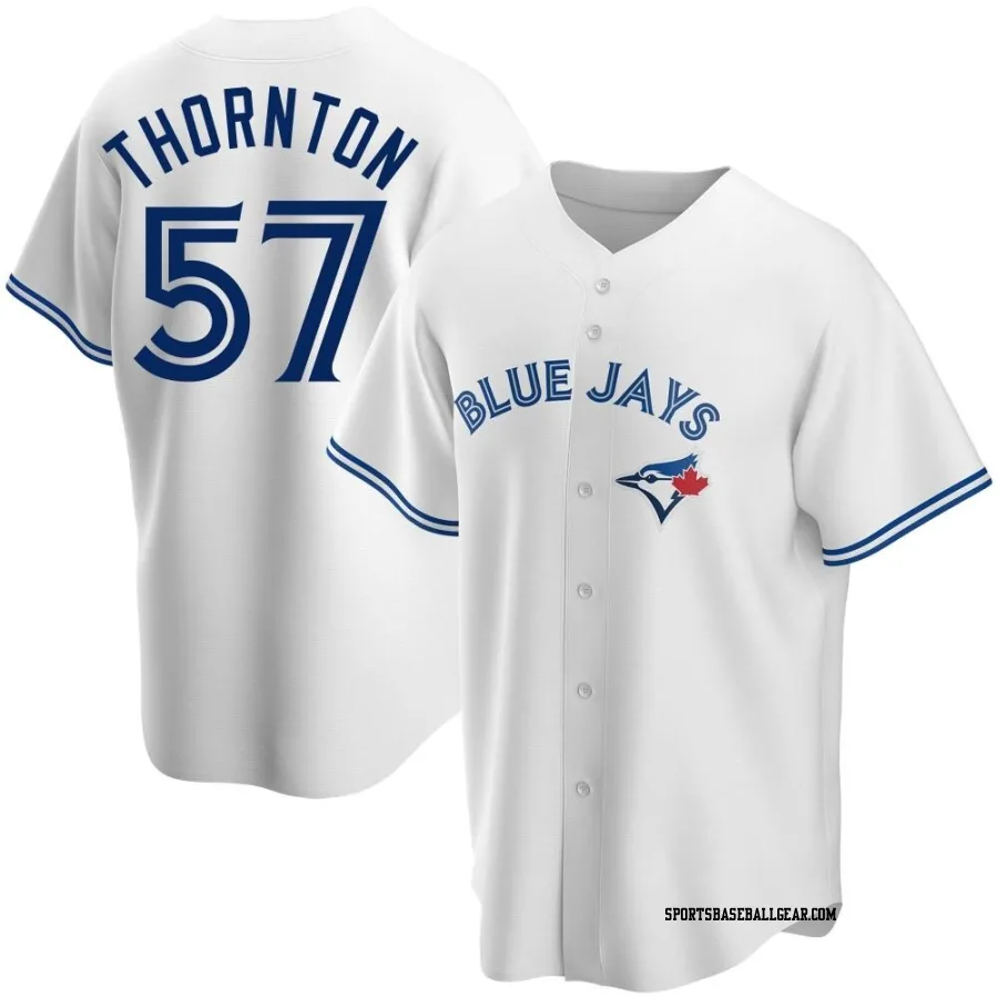 Trent Thornton Youth Toronto Blue Jays White Replica Home Jersey