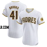 Trenton Brooks Men's San Diego Padres White Elite Home Jersey