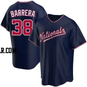 Tres Barrera Men's Washington Nationals Navy Replica Alternate Jersey
