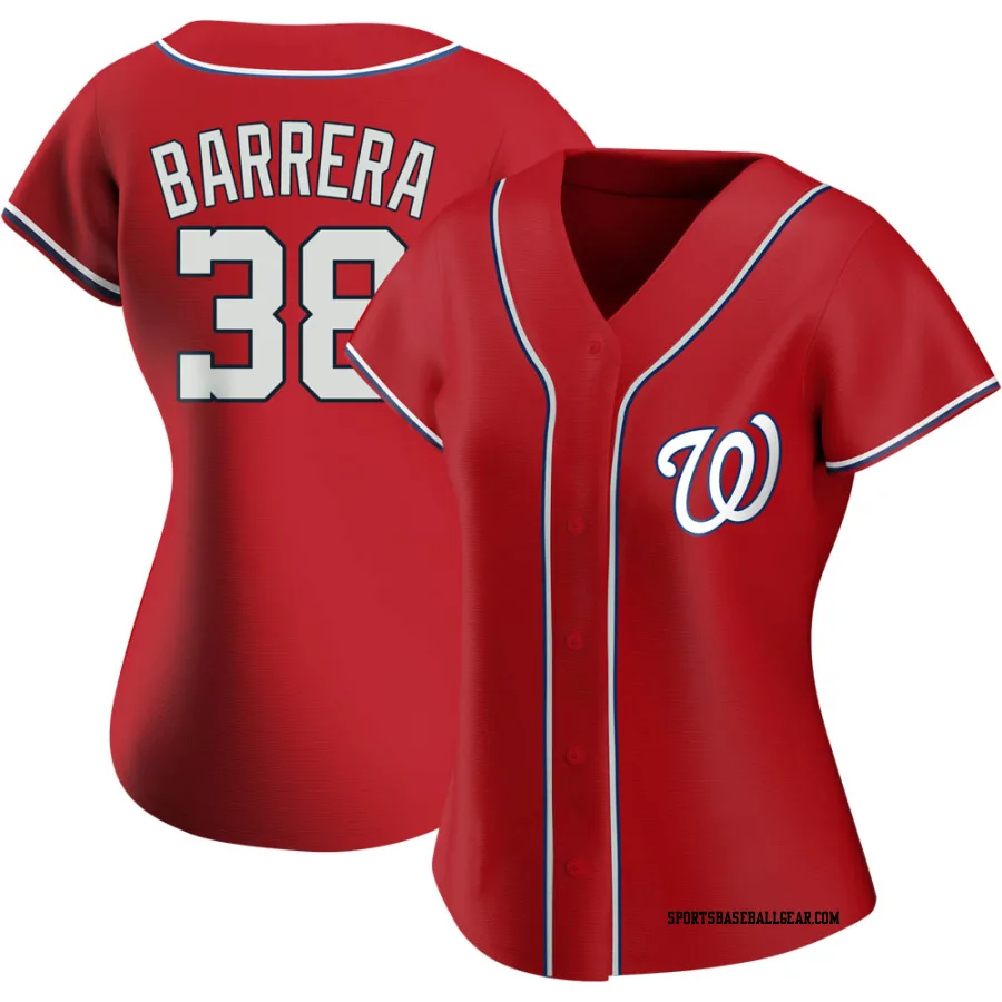 Tres Barrera Women's Washington Nationals Red Replica Alternate Jersey