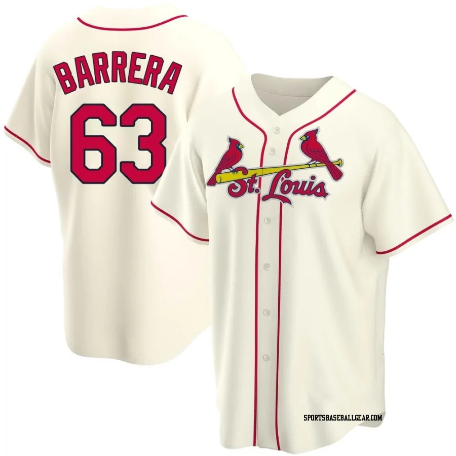 Tres Barrera Youth St. Louis Cardinals Cream Replica Alternate Jersey