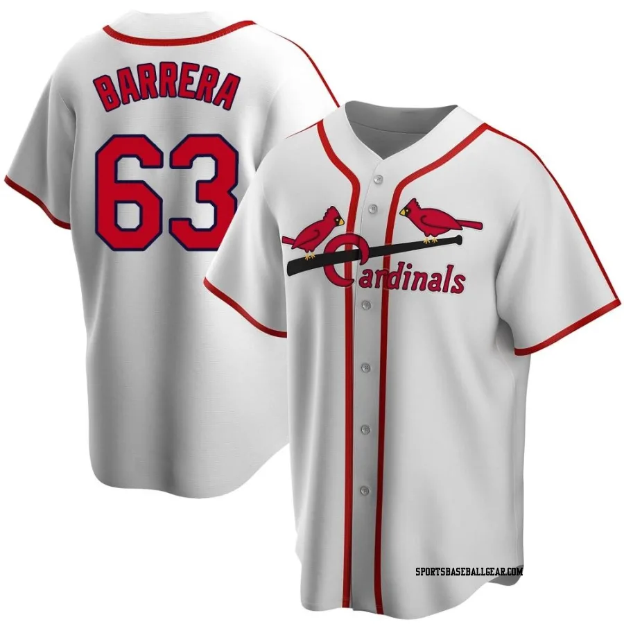 Tres Barrera Youth St. Louis Cardinals White Home Cooperstown Collection Jersey