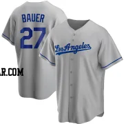 Trevor Bauer Youth Los Angeles Dodgers Gray Replica Road Jersey