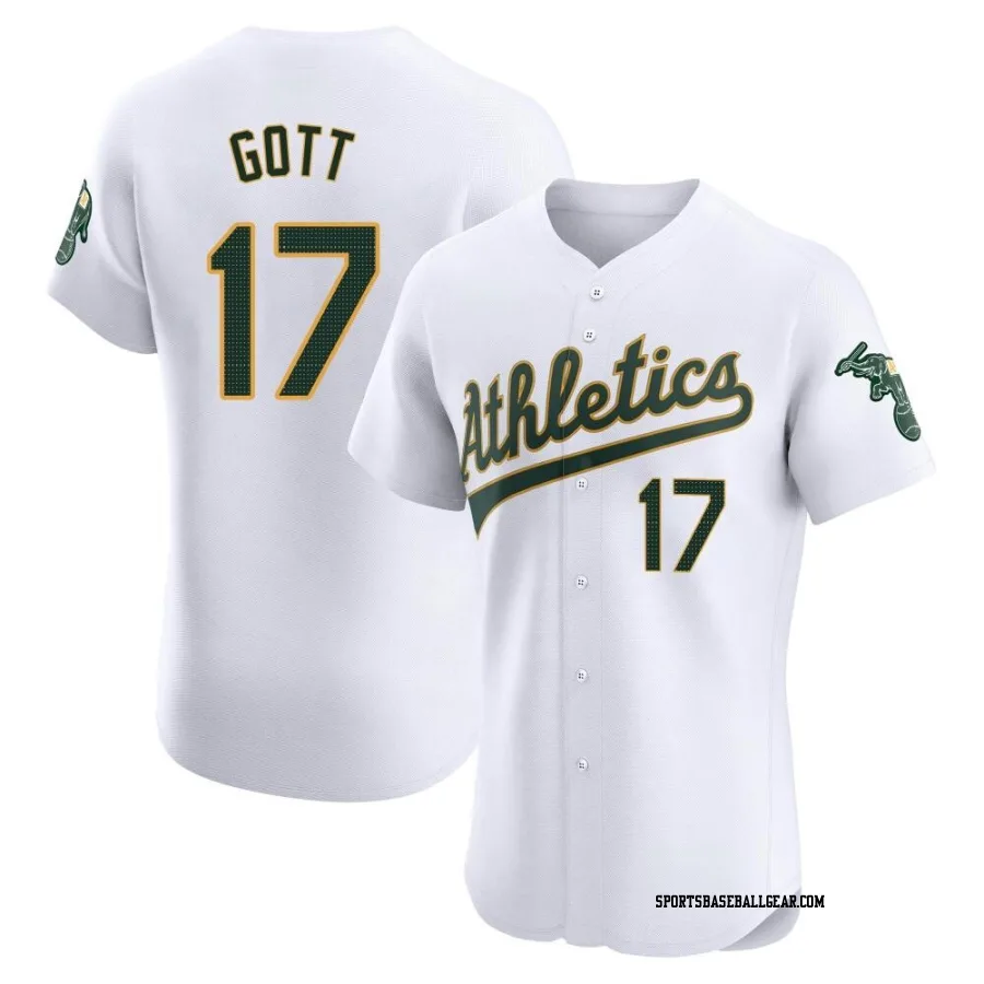 Trevor Gott Men's Oakland Athletics White Elite Home Jersey