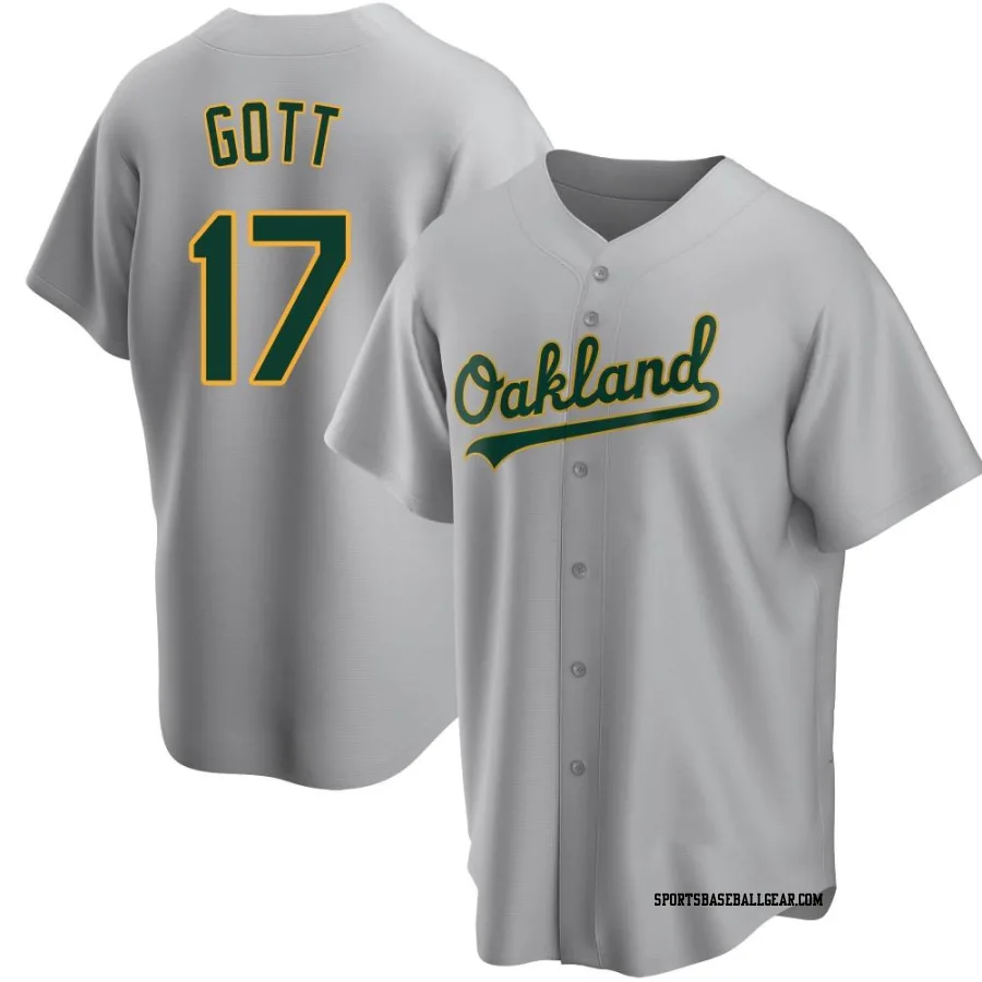 Trevor Gott Youth Oakland Athletics Gray Replica Road Jersey