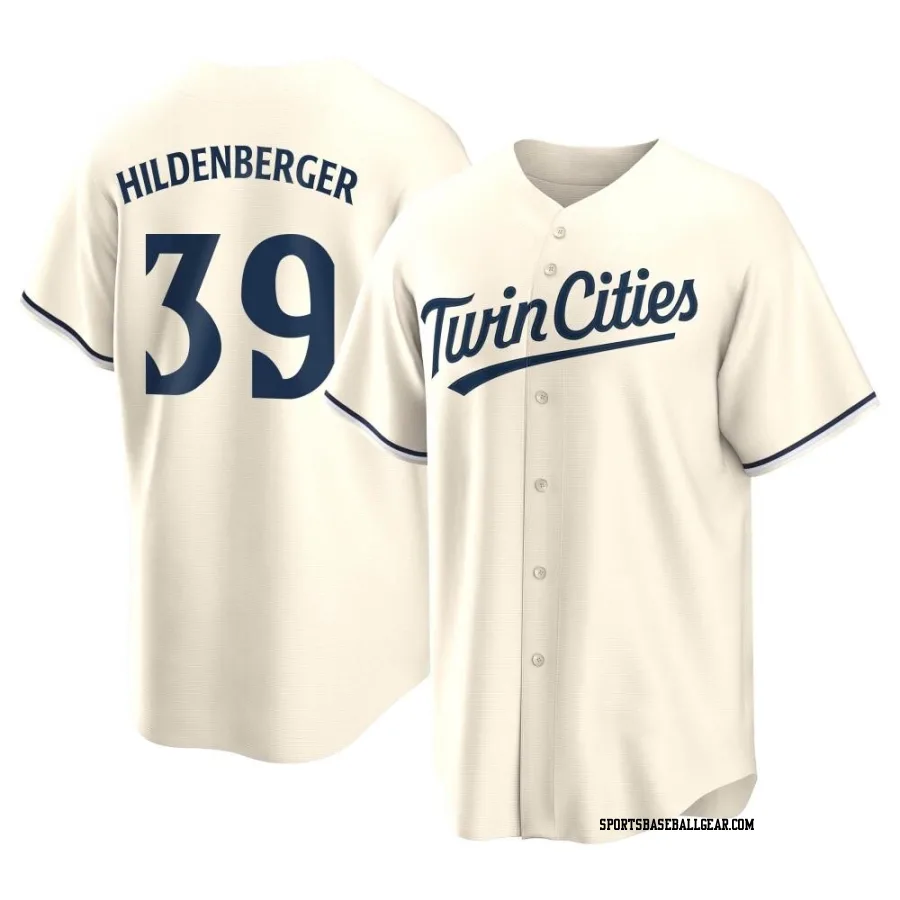 Trevor Hildenberger Youth Minnesota Twins Cream Replica Alternate Jersey