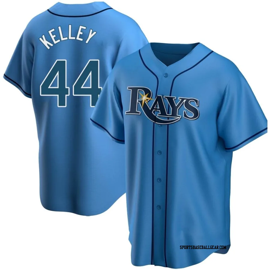Trevor Kelley Men's Tampa Bay Rays Light Blue Replica Alternate Jersey