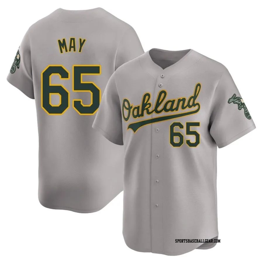 Trevor May Men's Oakland Athletics Gray Limited Away Jersey
