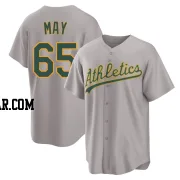 Trevor May Men's Oakland Athletics Gray Replica Away 2.0 Jersey