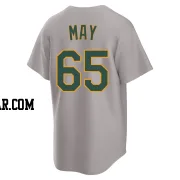 Trevor May Men's Oakland Athletics Gray Replica Away 2.0 Jersey