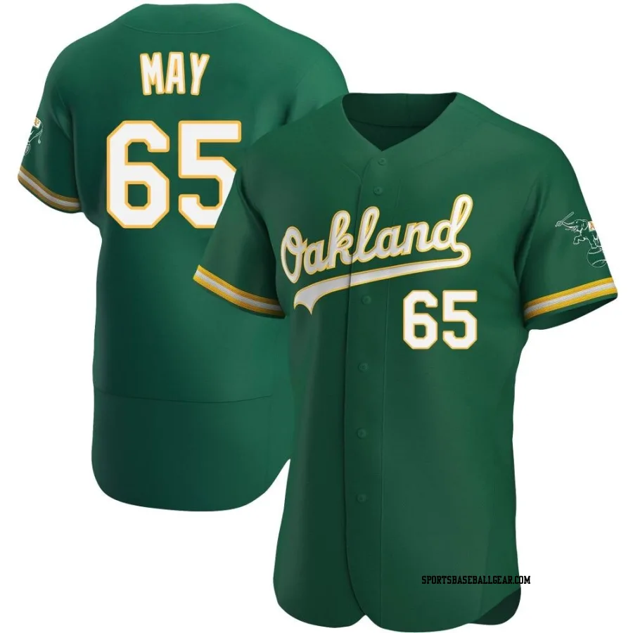 Trevor May Men's Oakland Athletics Green Authentic Kelly Alternate Jersey