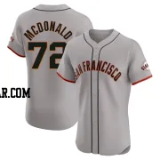 Trevor McDonald Men's San Francisco Giants Gray Elite Road Jersey