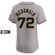 Trevor McDonald Men's San Francisco Giants Gray Elite Road Jersey