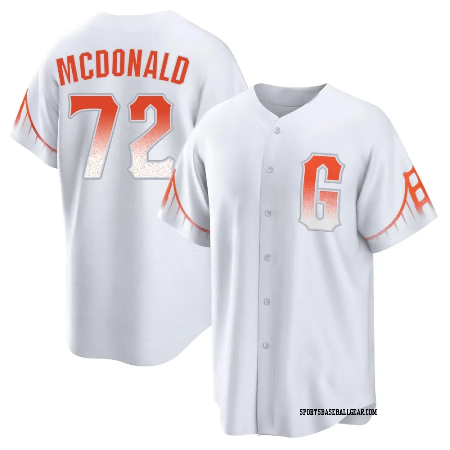 Trevor McDonald Men's San Francisco Giants White Replica 2021 City Connect Jersey