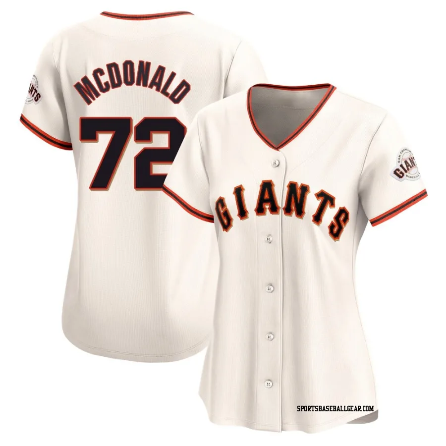 Trevor McDonald Women's San Francisco Giants Cream Limited Home Jersey