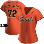 Trevor McDonald Women's San Francisco Giants Orange Replica Alternate Jersey