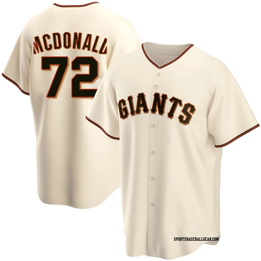 Trevor McDonald Youth San Francisco Giants Cream Replica Home Jersey