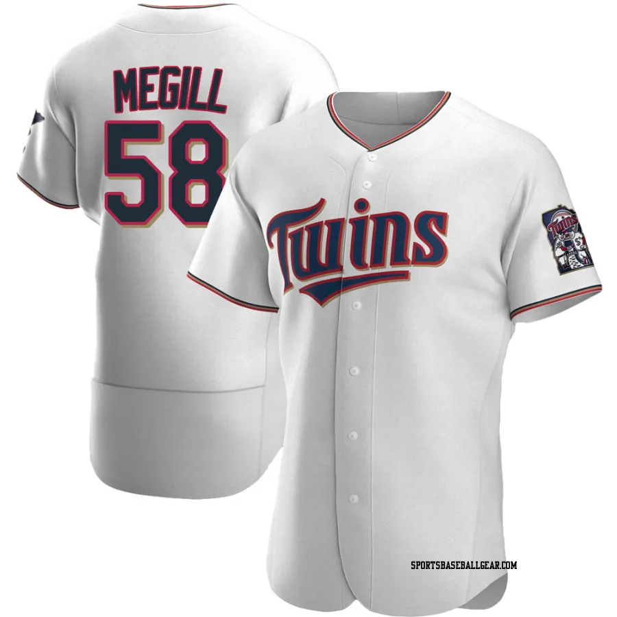 Trevor Megill Men's Minnesota Twins White Authentic Home Jersey