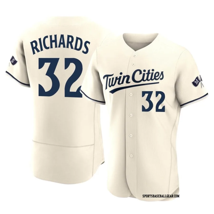 Trevor Richards Men's Minnesota Twins Cream Authentic Alternate 2023 Jersey