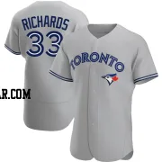 Trevor Richards Men's Toronto Blue Jays Gray Authentic Road Jersey
